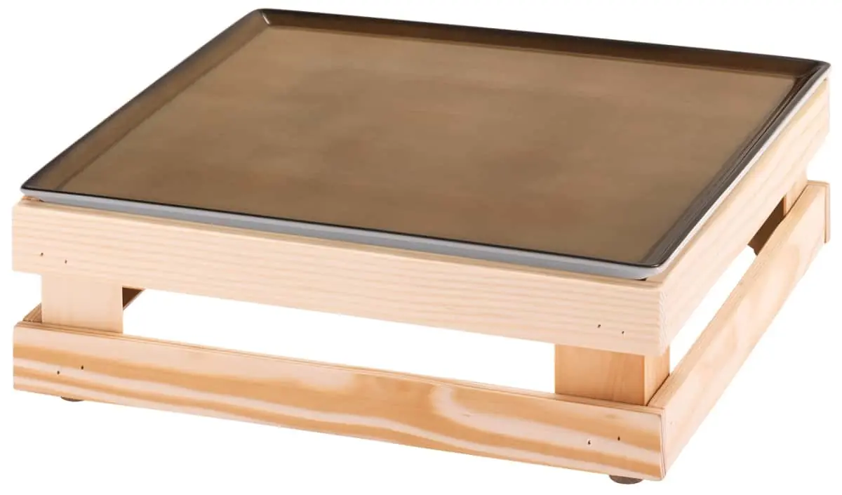 Bild von RAISER NATURE 'Frischeplatte' Porzellan, caramel 33x33, H:11,9cm