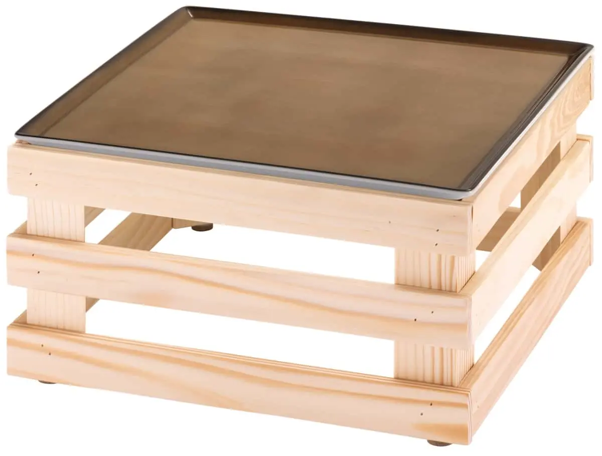 Bild von RAISER NATURE 'Frischeplatte' Porzellan, caramel 33x33, H:18,4cm