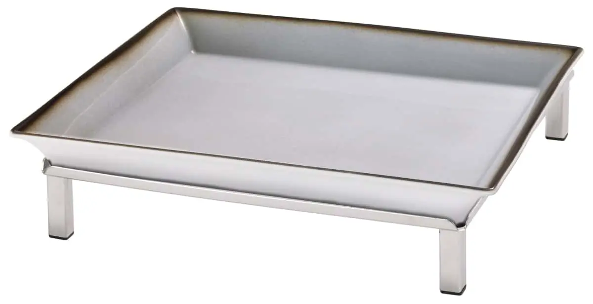 Bild von RAISER INOX 'Frischeschale' Porzellan, grau 33x33; H: 10,5 cm