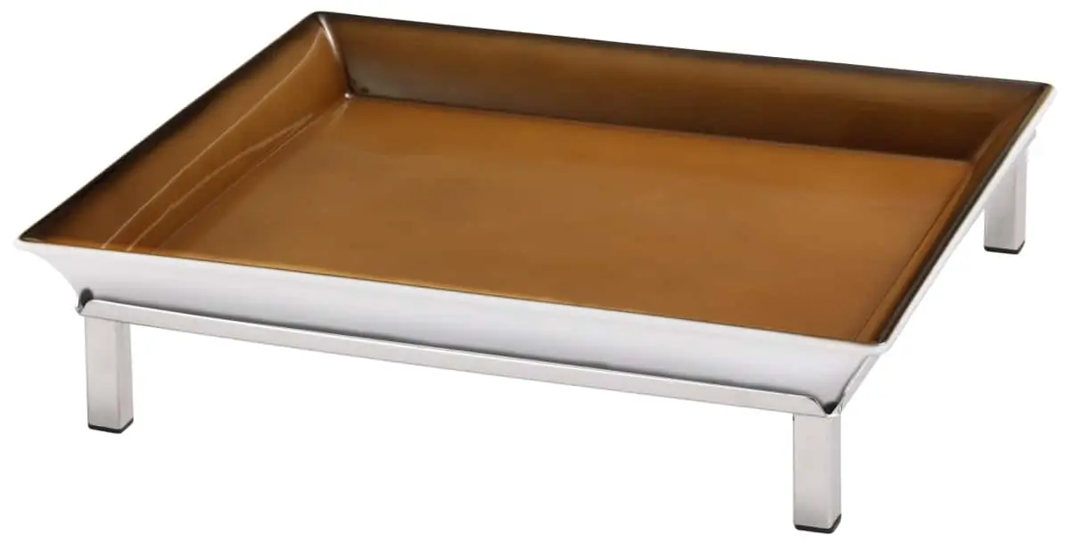 Bild von RAISER INOX 'Frischeschale' Porzellan, caramel 33x33; H: 10,5 cm