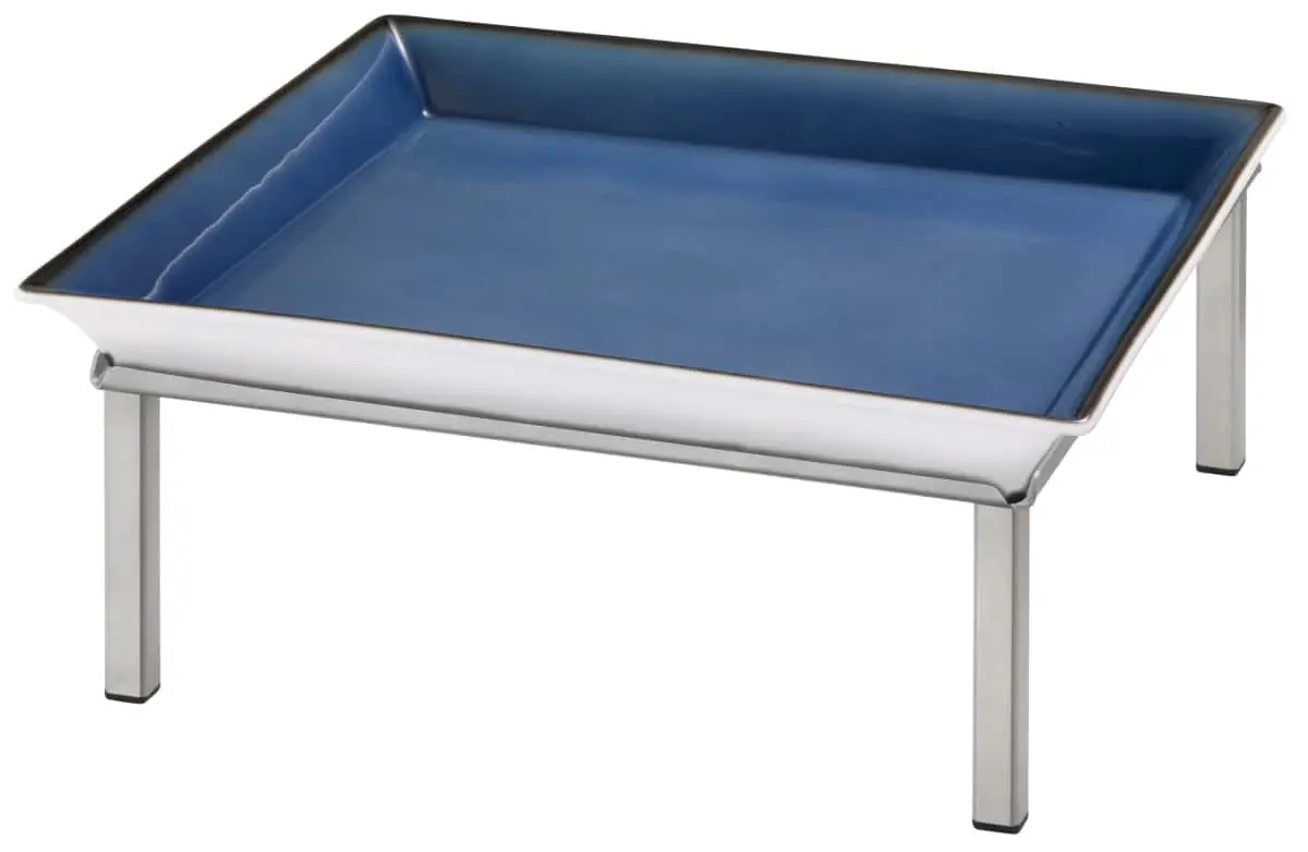 Bild von RAISER INOX 'Frischeschale' Porzellan, blau 33x33; H: 15,5 cm