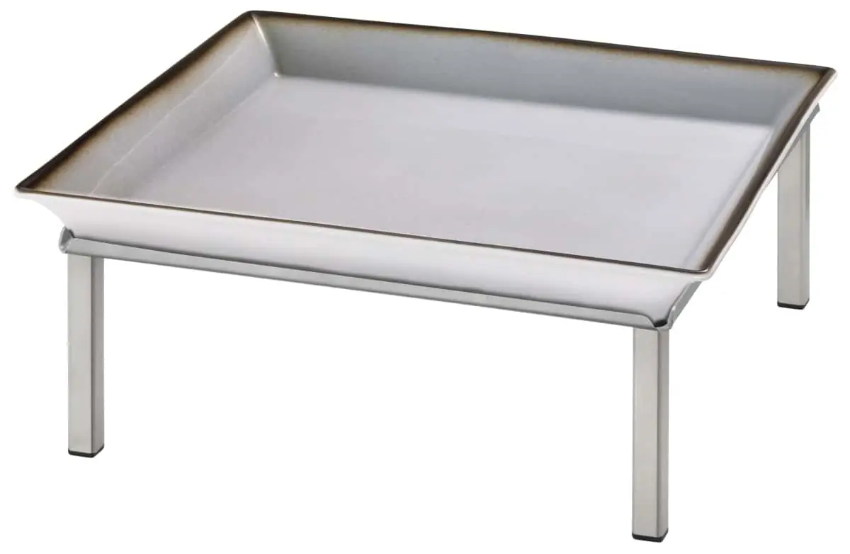 Bild von RAISER INOX 'Frischeschale' Porzellan, grau 33x33; H: 15,5 cm