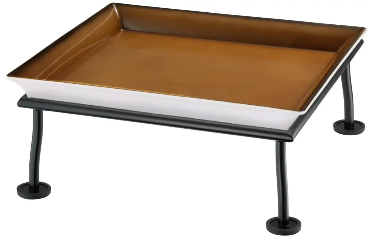 Bild von RAISER RUSTIC 'Frischeschale' Porzellan, caramel 33x33, H: 15,7 cm