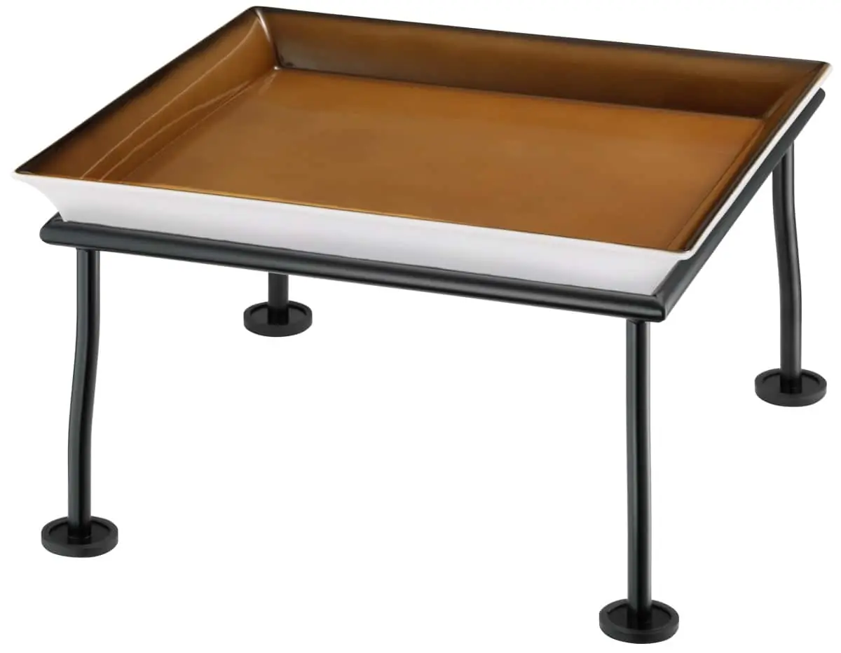 Bild von RAISER RUSTIC 'Frischeschale' Porzellan, caramel 33x33, H: 20,7 cm