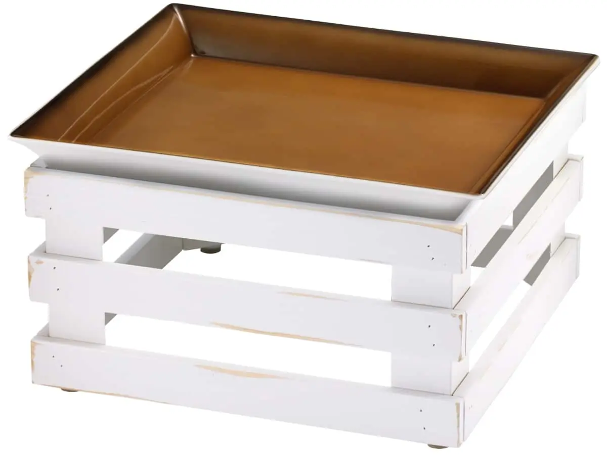 Bild von RAISER VINTAGE'Frischeschale' Porzellan, caramel 33x33, H: 21,5cm