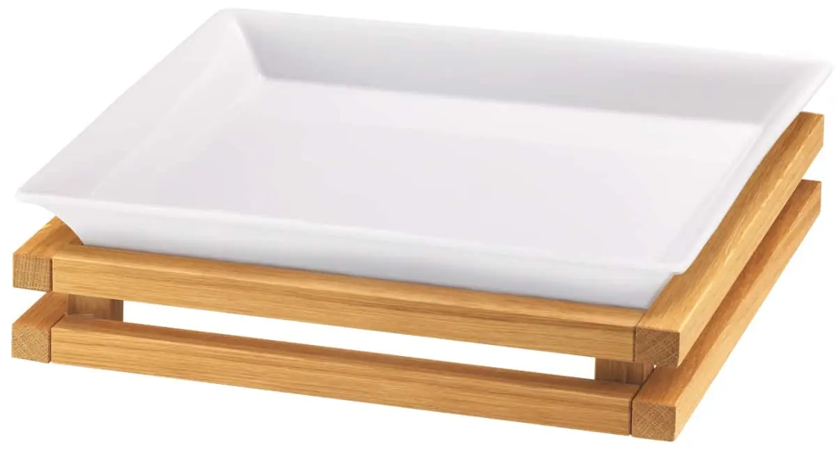 Bild von RAISER OAK 'Frischeschale' Porzellan, weiß 33x33, H: 12,0cm