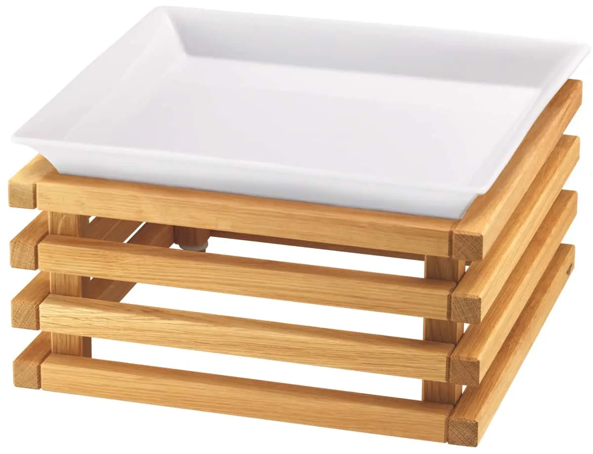 Bild von RAISER OAK 'Frischeschale' Porzellan, weiß 33x33, H: 21,5cm