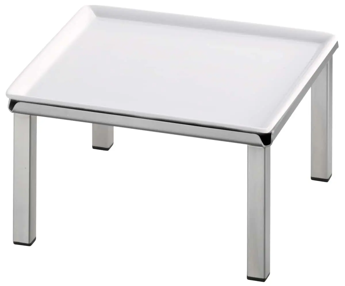 Bild von RAISER INOX 'Frischeplatte' Porzellan, weiß 23x23, H: 12,4 cm