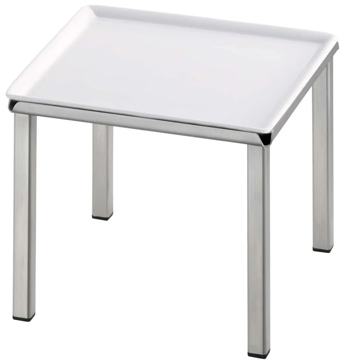Bild von RAISER INOX 'Frischeplatte' Porzellan, weiß 23x23, H: 17,4 cm