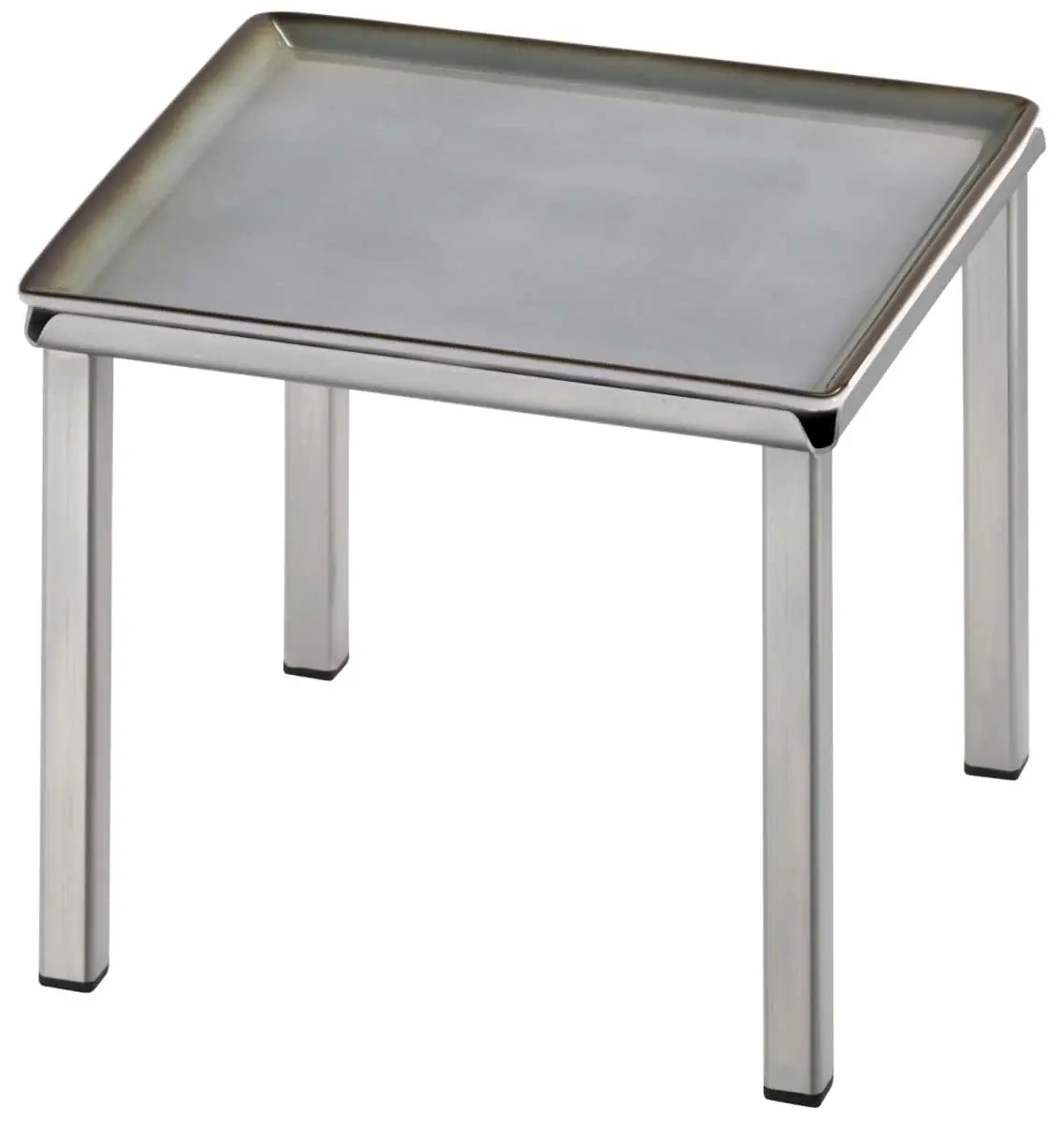 Bild von RAISER INOX 'Frischeplatte' Porzellan, grau 23x23, H: 17,4 cm