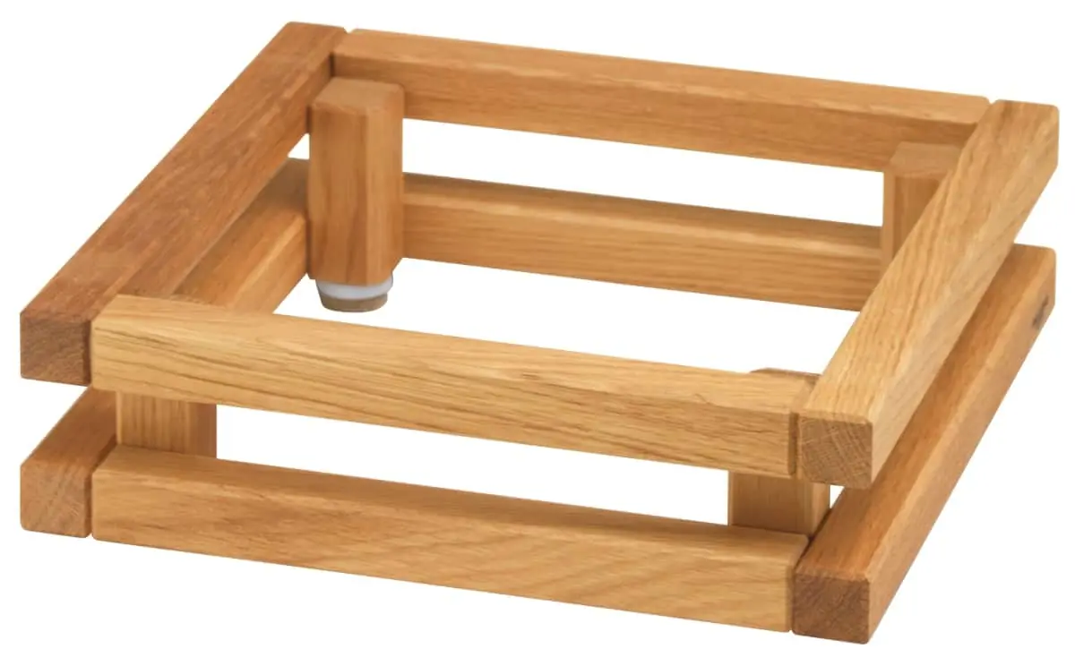 Bild von RAISER OAK S-Standfuß 23x23 aus Eichenholz H: 8 cm