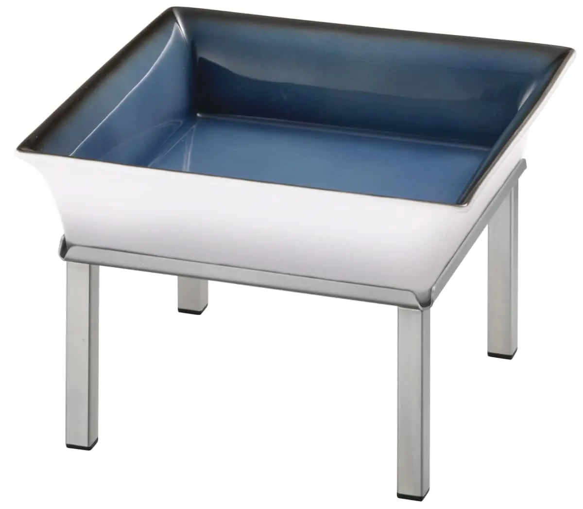 Bild von RAISER INOX 'Frischeschale' Porzellan, blau 23x23, H: 17,5 cm