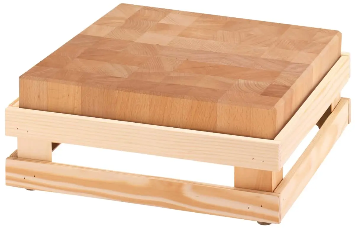 Bild von RAISER NATURE 'Butcher Block' Holzblock aus Buche, H: 15 cm