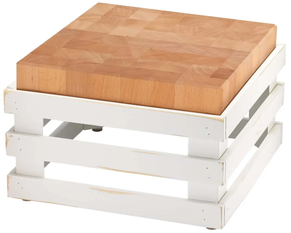 Bild von RAISER VINTAGE 'Butcher Block' Holzblock aus Buche, H: 21 cm