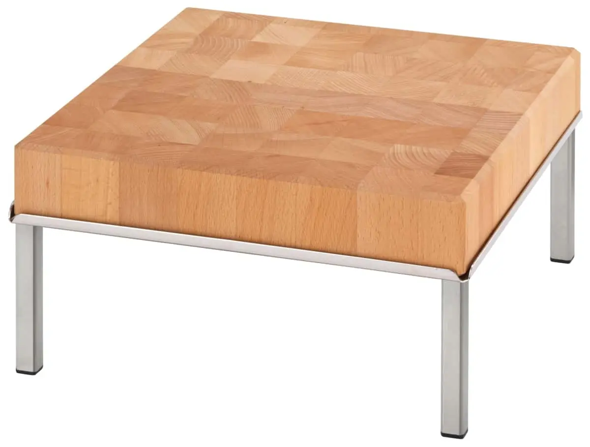Bild von RAISER INOX 'Butcher Block' Holzblock aus Buche, H: 17,5 cm