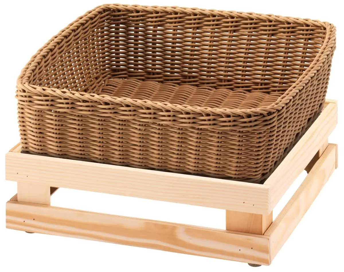 Bild von RAISER NATURE 33x33 'Brotkorb' Korb aus PP, beige (H:33,3cm)
