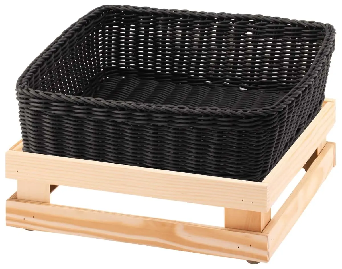 Bild von RAISER NATURE 33x33 'Brotkorb' Korb aus PP, grau (H:33,3cm)