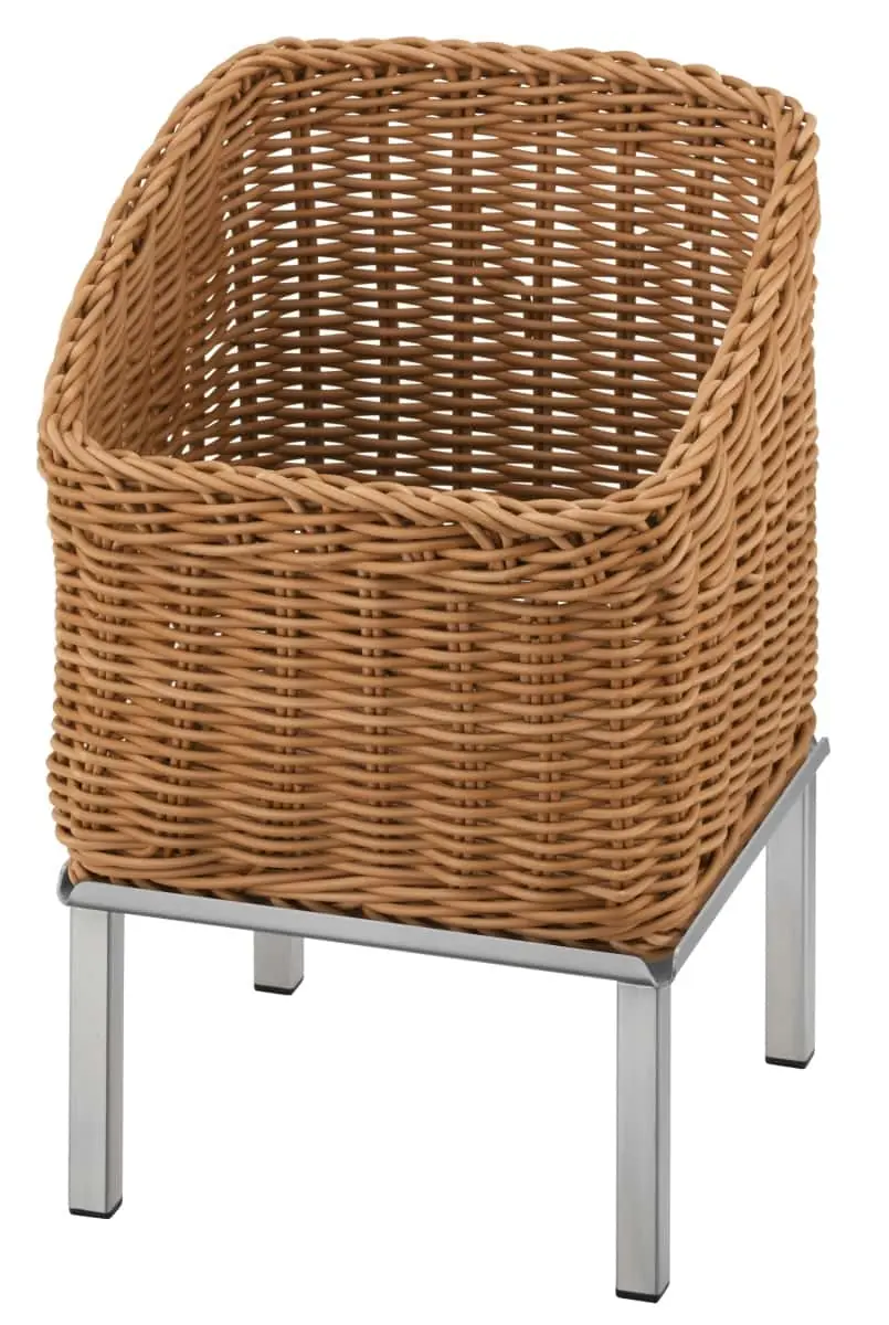 Bild von RAISER INOX 23x23 'Brotkorb' Korb aus PP, beige (H:31,2 cm)