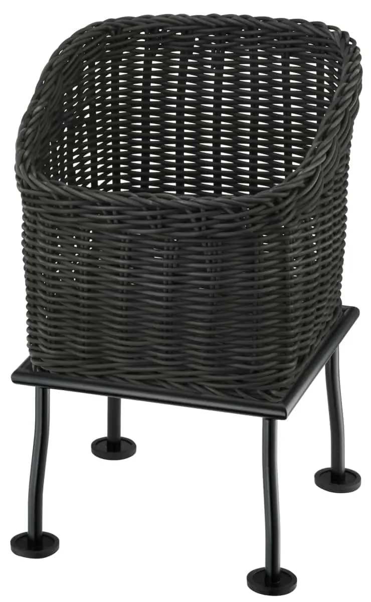Bild von RAISER RUSTIC 23x23 'Brotkorb' Korb aus PP, grau (H:36,4cm)