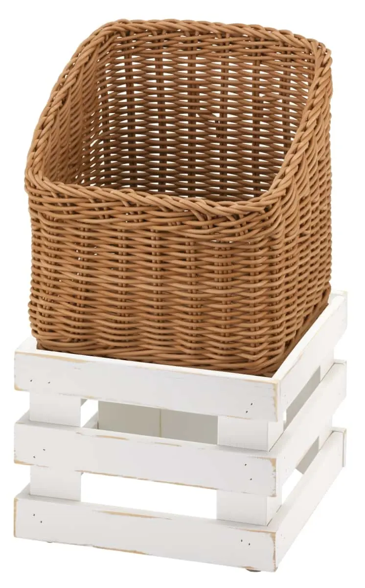 Bild von RAISER VINTAE 23x23'Brotkorb' Korb aus PP, beige (H:39,7cm)