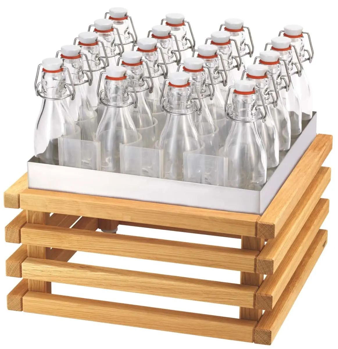 Bild von RAISER OAK 'Getränke-Set' L Standfuß aus Eiche (H: 36 cm)