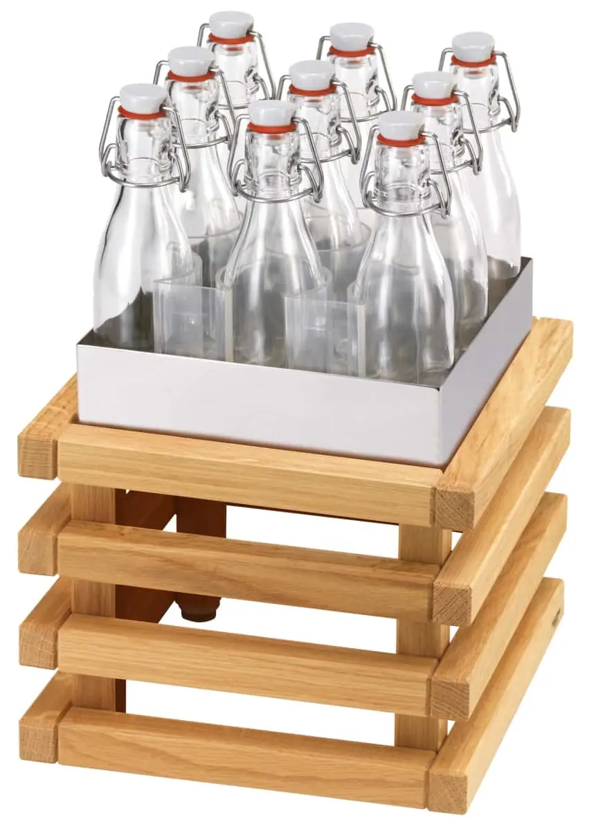 Bild von RAISER OAK 'Getränke-Set' L Standfuß aus Eiche (H: 36 cm)