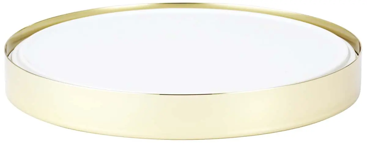Bild von UNISON 300' Frischeplatte' m.Porzellanplatte, Edelstahlstandfuß Gold