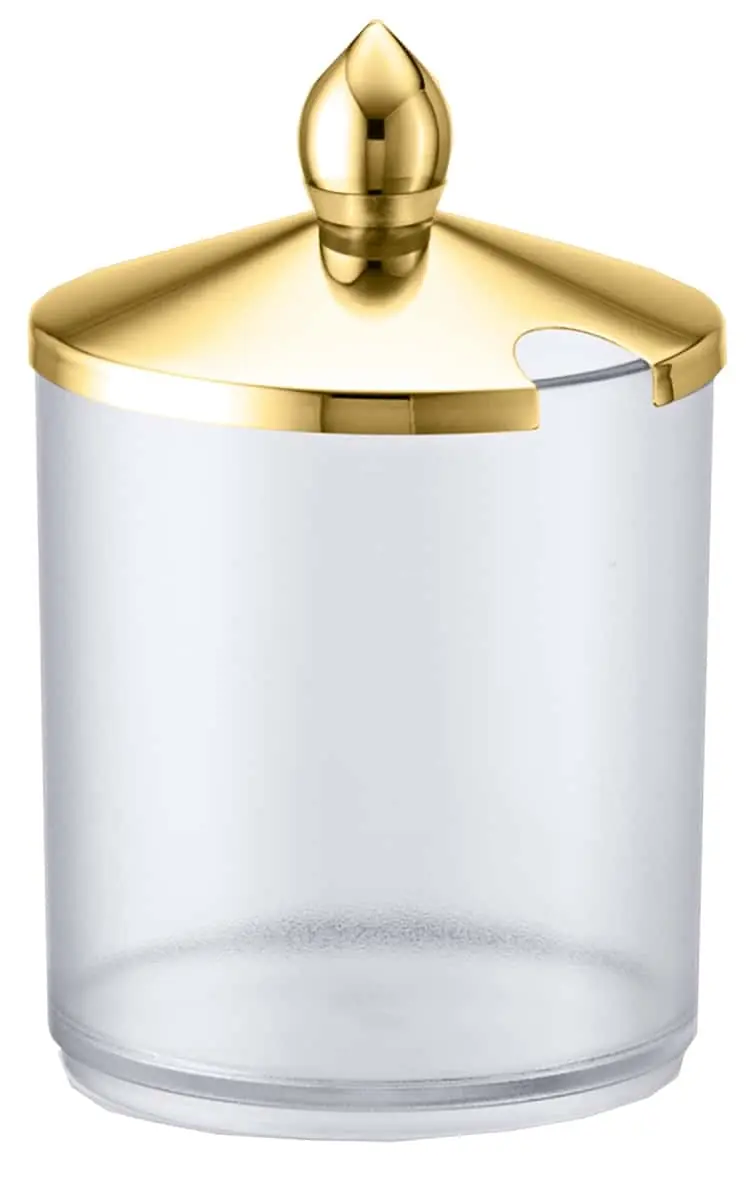 Bild von Nachschubbehälter 0,6 l Kunststoffschale m. Edelstahldeckel, vergold