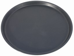 Bild von Tablett, rund 40 cm, schwarz, rutschfest
