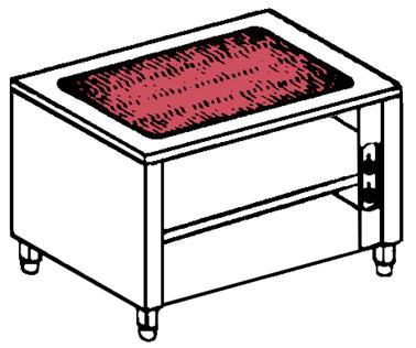 Bild von Glasceran Element; offener Unterbau
