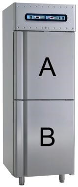 Bild von Kühlschrank Plus & Minus Temperatur mit Doppeltür
