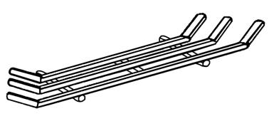 Picture of  90° Tablettrutsche - Eckelement, geschlossen